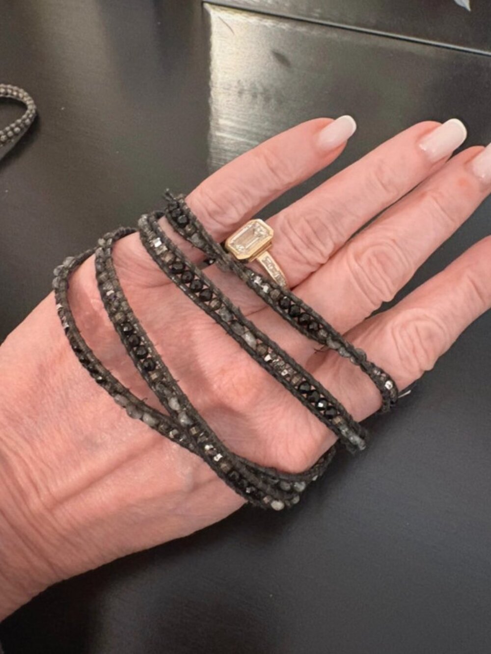 Chan Luu Beaded Multi-Strand Wrap Bracelet